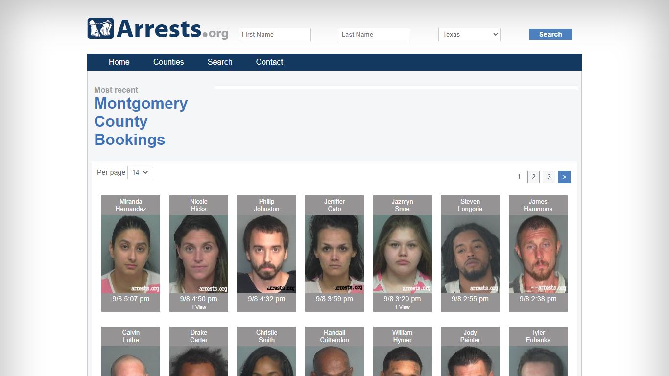 Montgomery County Arrests and Inmate Search